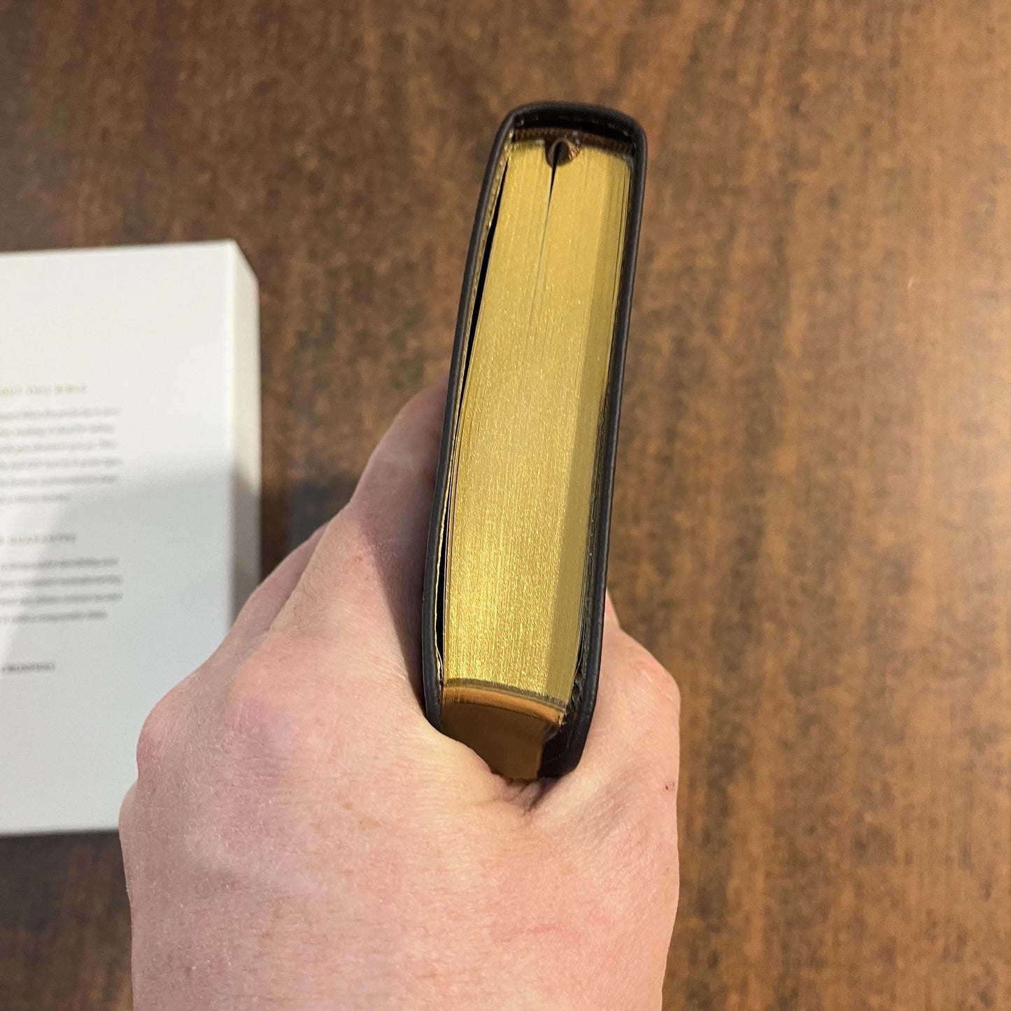 Personalized ESV Compact Bible - Deep Brown Genuine Buffalo Leather - Custom Imprinted with a name, 16spaces ISBN 9798874907518