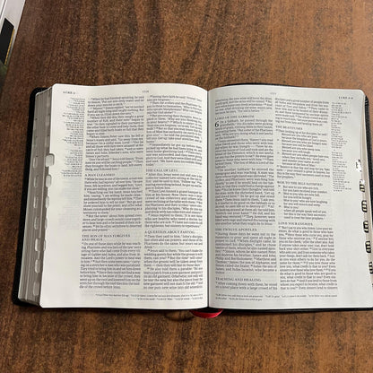 Personalized CSB Men of Character Bible Thumb Indexed, Black Genuine Leather, Custom Imprinted with name engraved, ISBN 9798384501794 mens