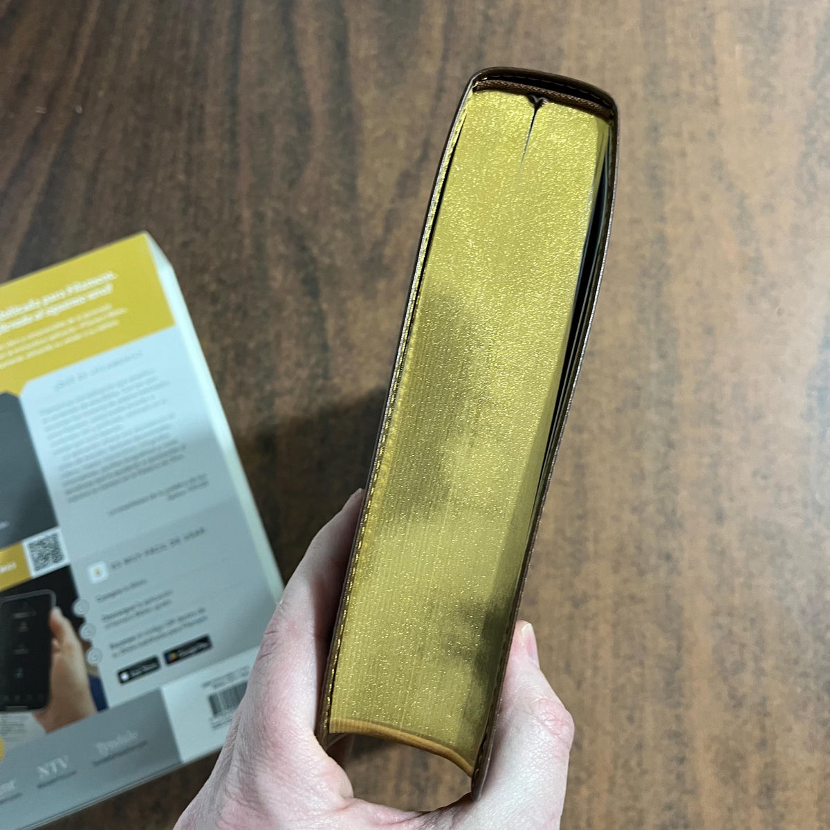 Personalized Spanish Bible - NTV Biblia Letra Super Gigante - Giant Print Bible - Rustic Brown LeatherLike -  Imprinted name 9798400511196