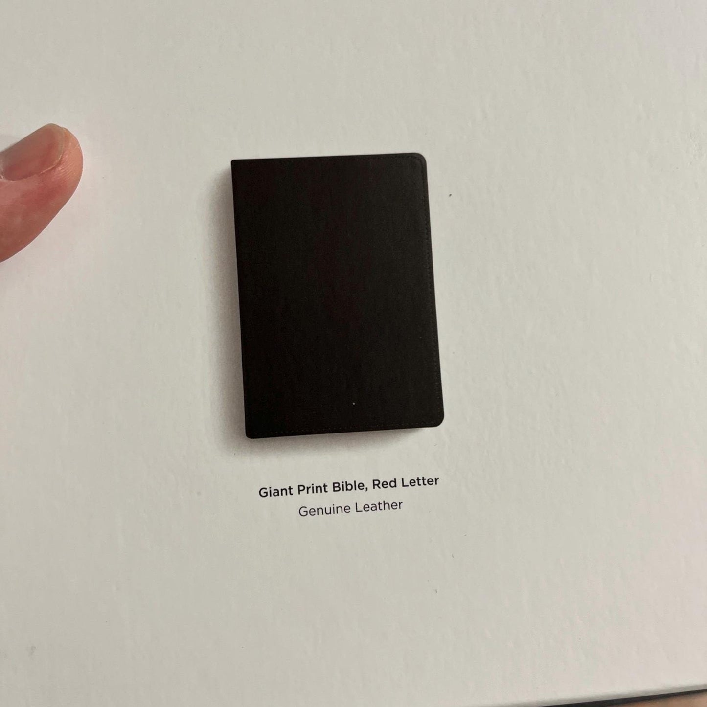 Personalized ESV Giant Print Bible - Black Genuine Leather - Custom Imprinted with a name engraved - 9798874906344