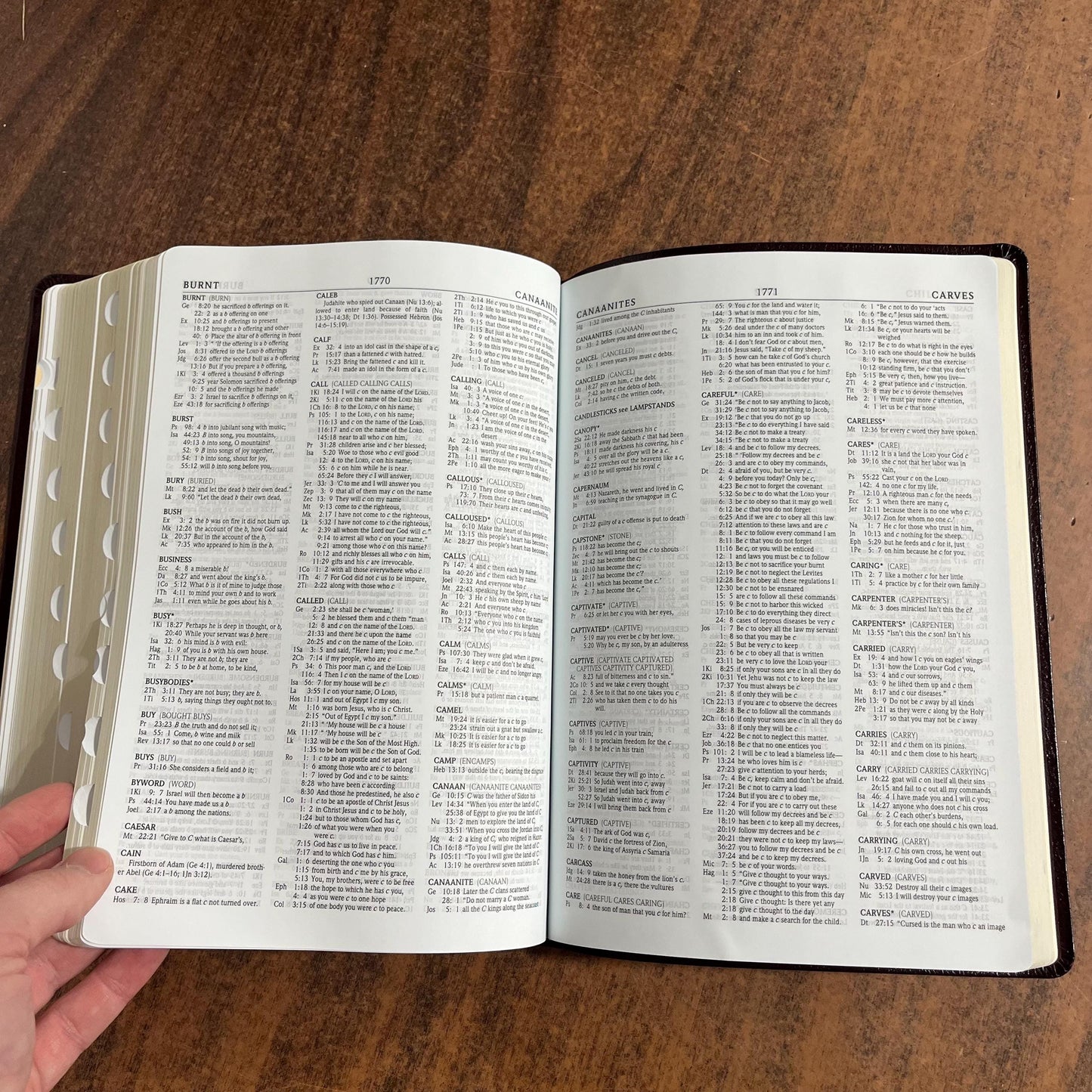 Personalized NIV 1984 Scofield Study Bible III Large Print Thumb Indexed - Burgundy Bonded Leather, Custom Imprinted Name, Out of Print
