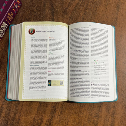 Personalized ESV Kids Bible - Teal Trutone - Custom Imprinted with name - Biggest Story Study Bible for Kids 9798874902520