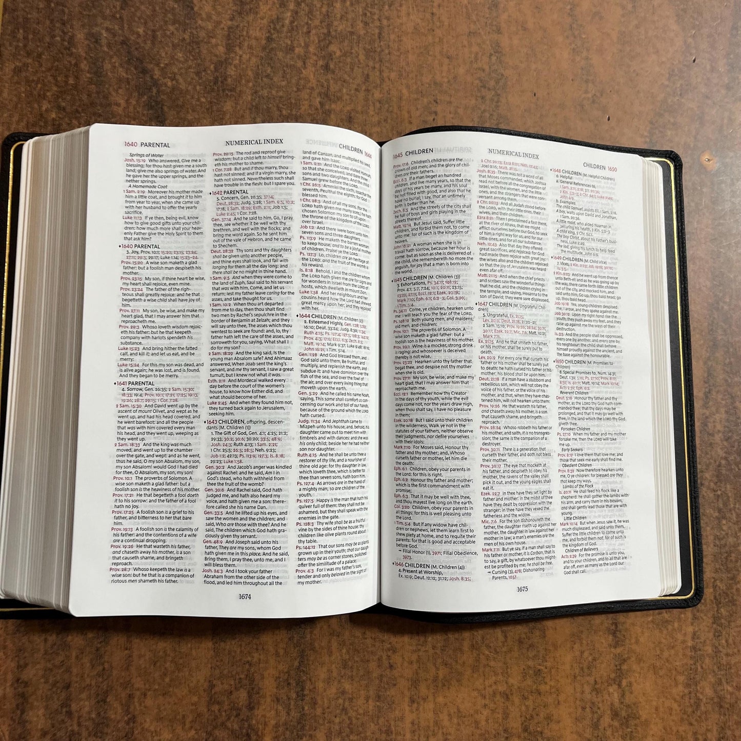 Personalized KJV Large Print Thompson Chain Reference Study Bible - Black Genuine Cowhide Leather, 9780310459187 (updated krikbride)