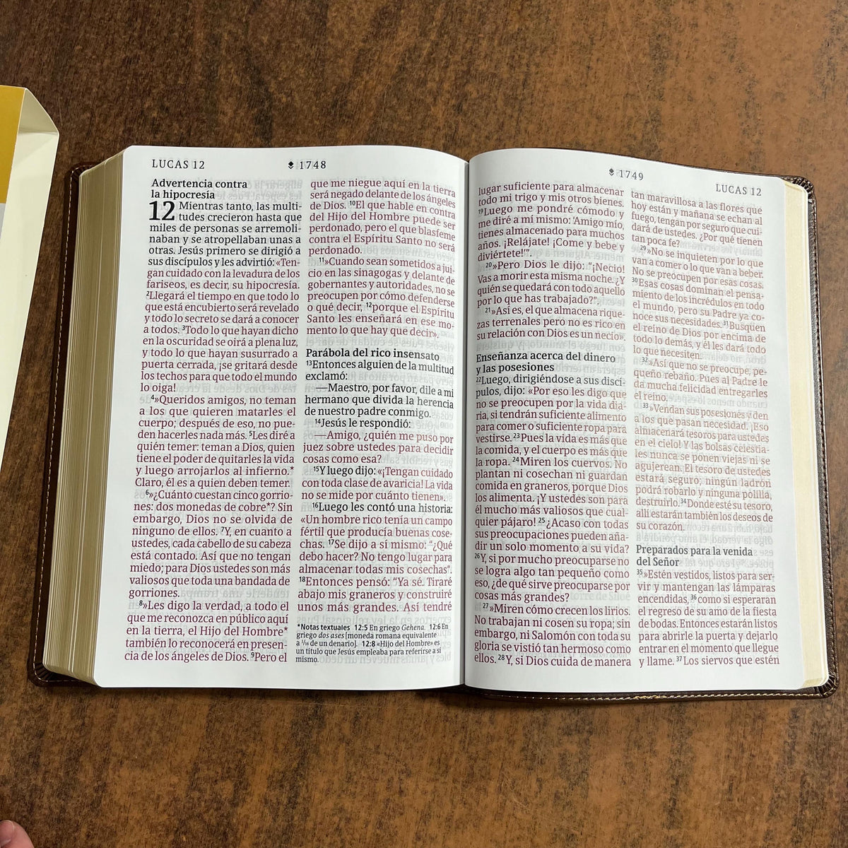 Personalized Spanish Bible - NTV Biblia Letra Super Gigante - Giant Print Bible - Rustic Brown LeatherLike -  Imprinted name 9798400511196