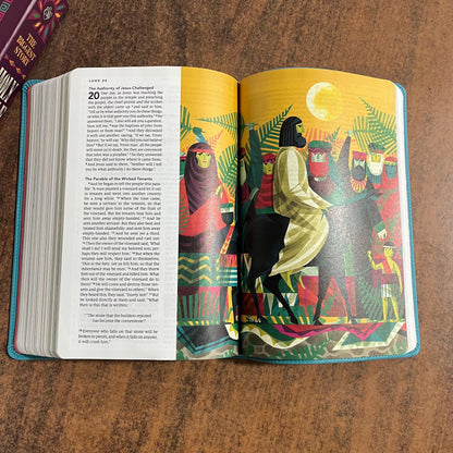 Personalized ESV Kids Bible - Teal Trutone - Custom Imprinted with name - Biggest Story Study Bible for Kids 9798874902520