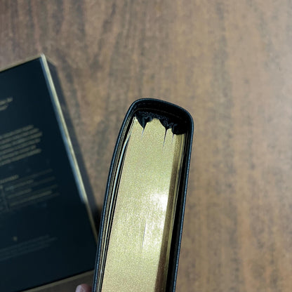 Personalized NLT Tyndale Select Large Print Thinline Reference Bible - Black Goatskin Genuine Leather - Custom, 9798400506543