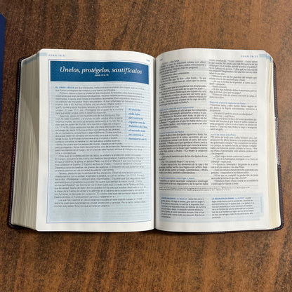 Personalized NTV Spanish Study Bible, Swindoll Biblia De Estudio - Cafe SentiPiel - 9781496438560