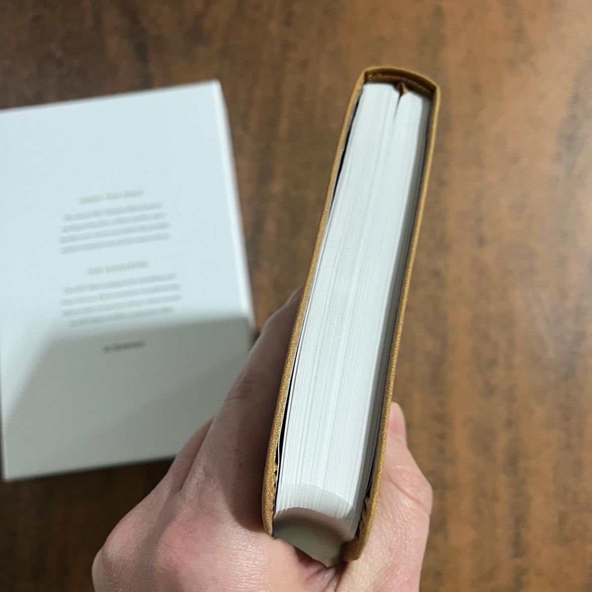 Personalized ESV Thinline Bible - Nubuck Caramel TruTone - Custom Imprinted with name engraved on cover - 9798874903558