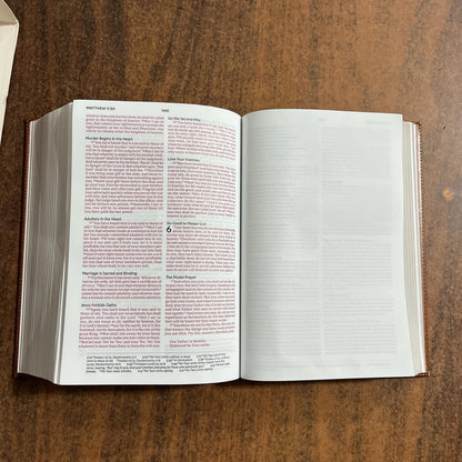Personalized NKJV Interleaved Journaling Bible - Brown LeatherSoft over Hardcover Cover, Custom Imprinted with name 9780785296355