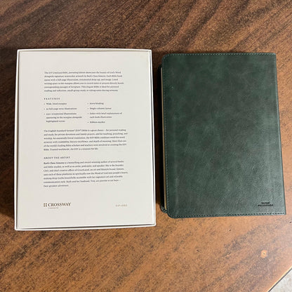 Personalized ESV Journaling Edition Gracelaced Bible - Quiet Forest TruTone Cover Custom Imprinted with name, 9798874904562