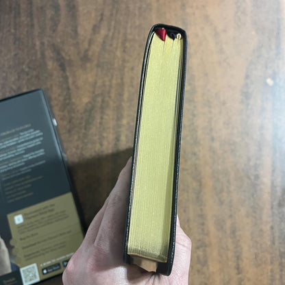 Personalized NLT Pastors Bible - Black Genuine Leather, Imprinted Name, Large Print Thinline Size Raised Spine Hubs ISBN 9798400506222