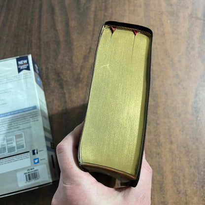 Personalized NIV Biblical Theology Study Bible Thumb Indexed - Burgundy Bonded Leather - Custom Imprinted with a name, ISBN 9780310450566