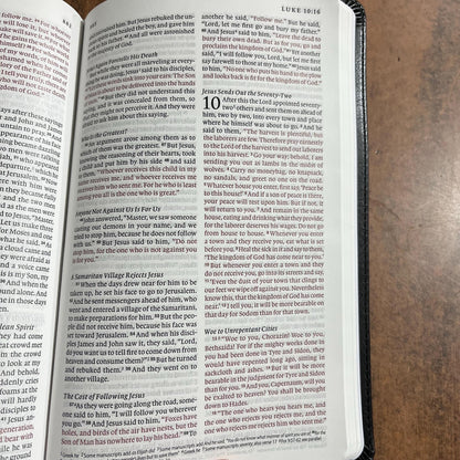 Personalized ESV Thinline Bible - Charcoal Crown of Thorns Trutone Cover - Custom Imprinted with a name - 9798874903565