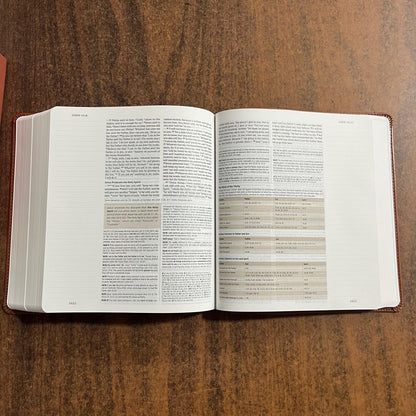 Personalized ESV Journaling Study Bible - English Saddle Trutone, 1 Chronicles 28:9 Deaign, Custom Imprinted with a name, 9798874902612