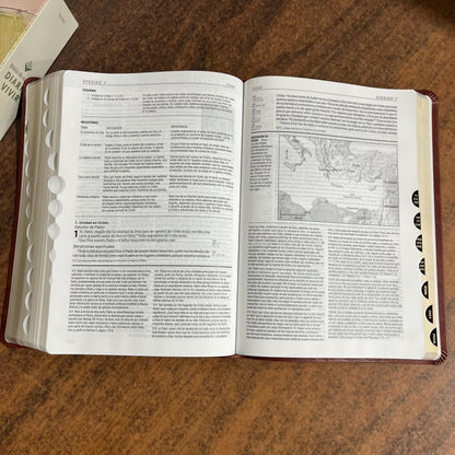Personalized NTV Spanish Life Application Study Bible Thumb Indexed, Bible De Studio Diario Vivir 9798400506789