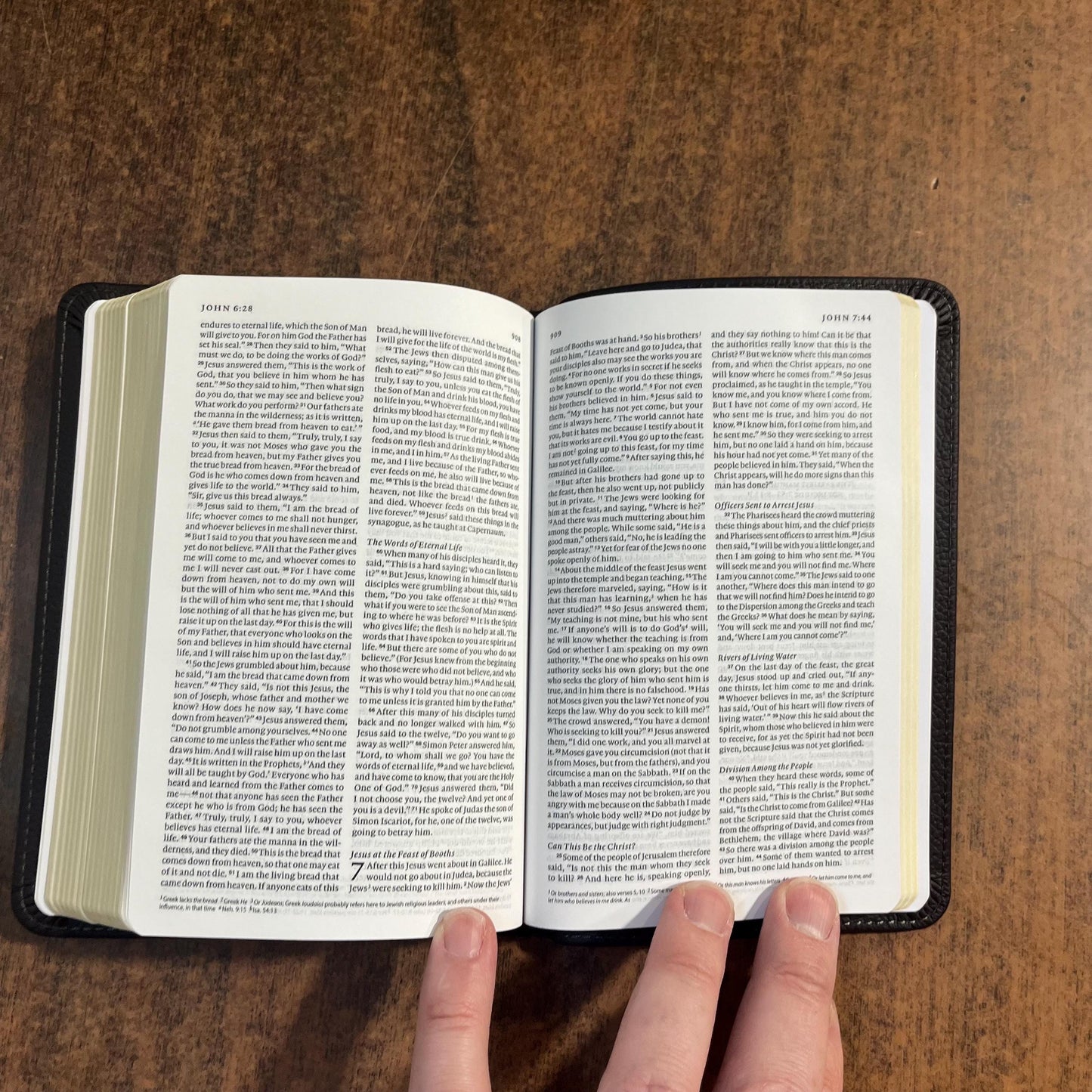 Personalized ESV Compact Bible - Deep Brown Genuine Buffalo Leather - Custom Imprinted with a name, 16spaces ISBN 9798874907518