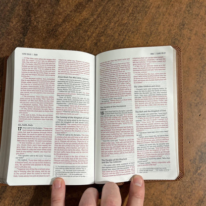 Personalized NIV Compact Thinline Bible - Brown LeatherSoft, Custom Imprinted with a name, 20spaces ISBN 9780310463375