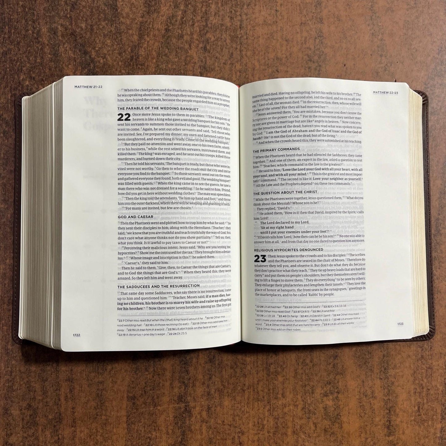 Personalized CSB He Reads Truth Devotional Bible - Brown Genuine Leather - Custom Imprinted with name engraved 9781535935081