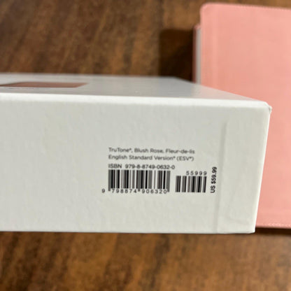 Personalized ESV Giant Print Bible - Blush Rose Trutone - Custom Imprinted with a name engraved - 9798874906320