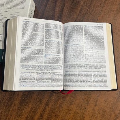 Personalized ESV MacArthur Study Bible, Black Genuine Leather, Custom Name Engraved Imprinted, ISBN 9780785246923