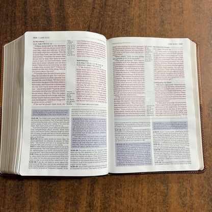 Personalized NIV Application Study Bible - Brown LeatherLike - Custom Imprinted with a name, 9780310465140 (Update to Life Application Bible)