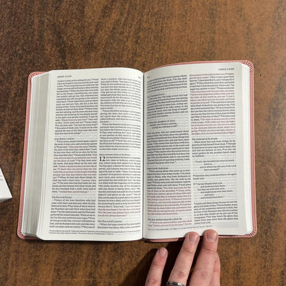 Personalizable ESV Thinline Bible - Blush Rose TruTone (Light Pink), Custom Imprinted with name, ISBN 9798874903718