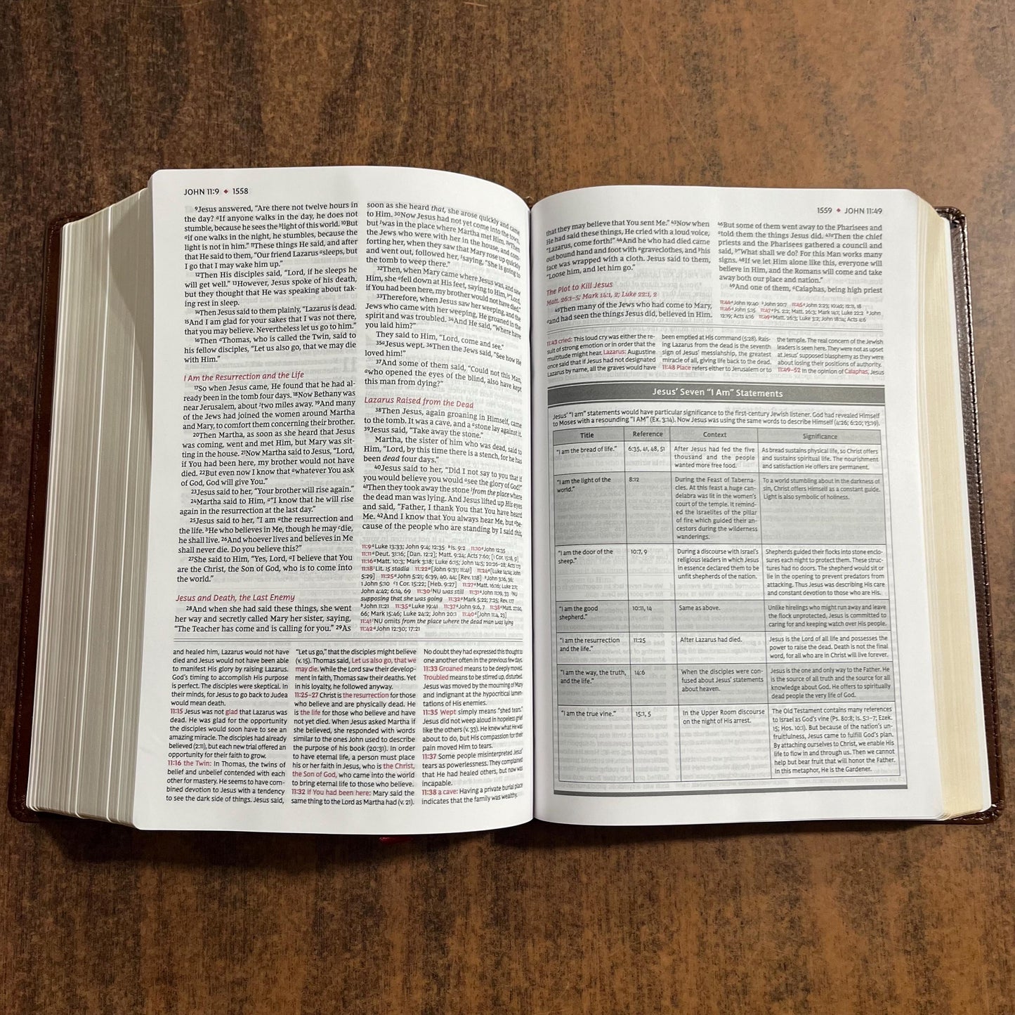 Personalized NKJV Study Bible - Mahogany Brown LeatherSoft, Cover Custom Imprinted with a name - 9780785220589