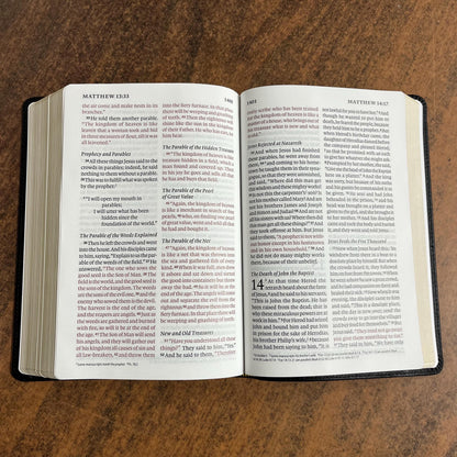 Personalized ESV Giant Print Personal Size Bible - Black Genuine Leather - Custom Imprinted with a name 9798874906603 Large Print