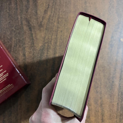 Personalized NIV Life Application Study Bible - Berry LeatherLike - Custom Imprinted with a name, 9781496455246