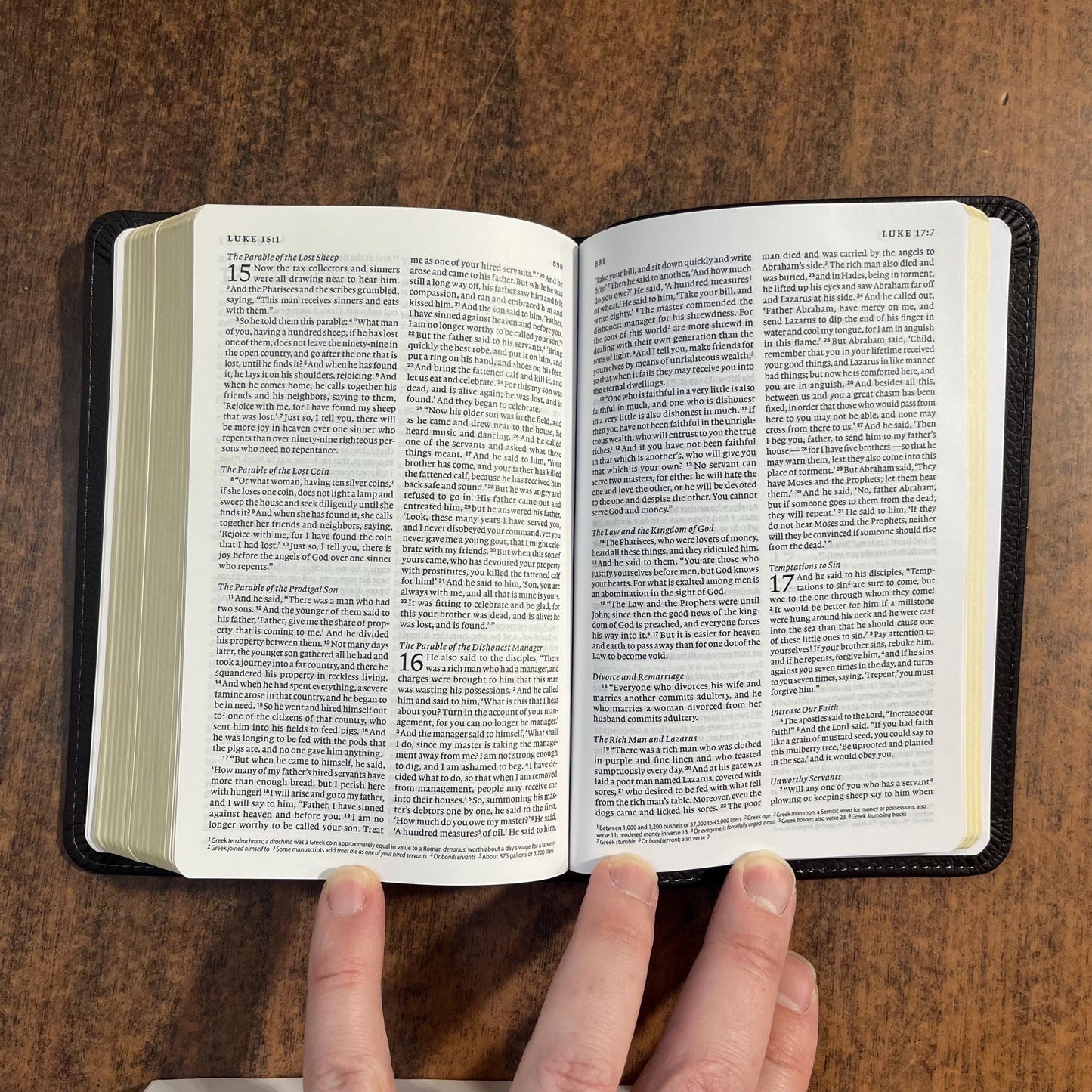 Personalized ESV Compact Bible - Deep Brown Genuine Buffalo Leather - Custom Imprinted with a name, 16spaces ISBN 9798874907518