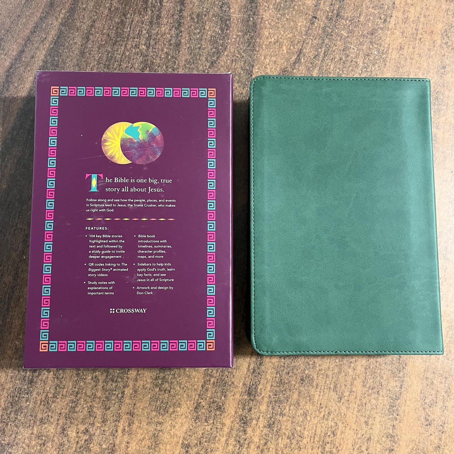 Personalized ESV Kids Bible - Dark Green Trutone - Custom Imprinted with name - Biggest Story Study Bible for Kids 9798874902537