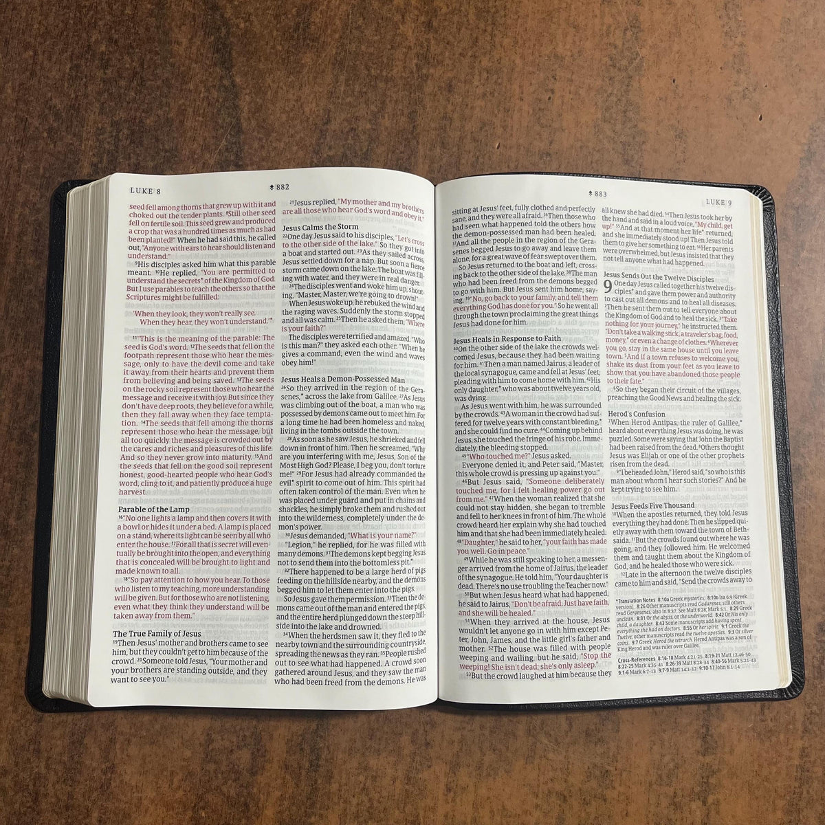 Personalized NLT Pastors Bible - Black Genuine Leather, Imprinted Name, Large Print Thinline Size Raised Spine Hubs ISBN 9798400506222