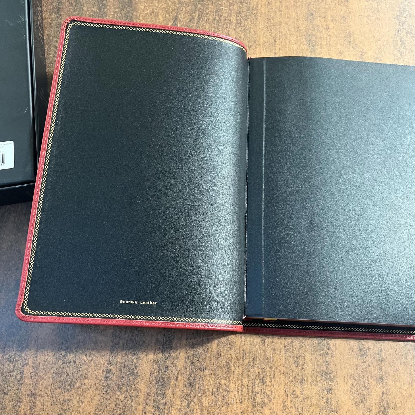 Personalized NKJV Large Print Thinline Reference Bible - Red Goatskin Premium Genuine Leather, Premier, 9781400350582