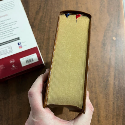 Personalized NKJV Interleaved Journaling Bible - Brown LeatherSoft over Hardcover Cover, Custom Imprinted with name 9780785296355