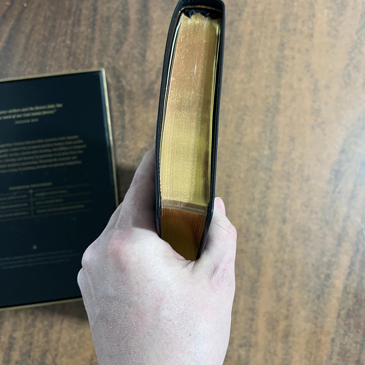Personalized NLT Tyndale Select Large Print Thinline Reference Bible - Black Goatskin Genuine Leather - Custom, 9798400506543
