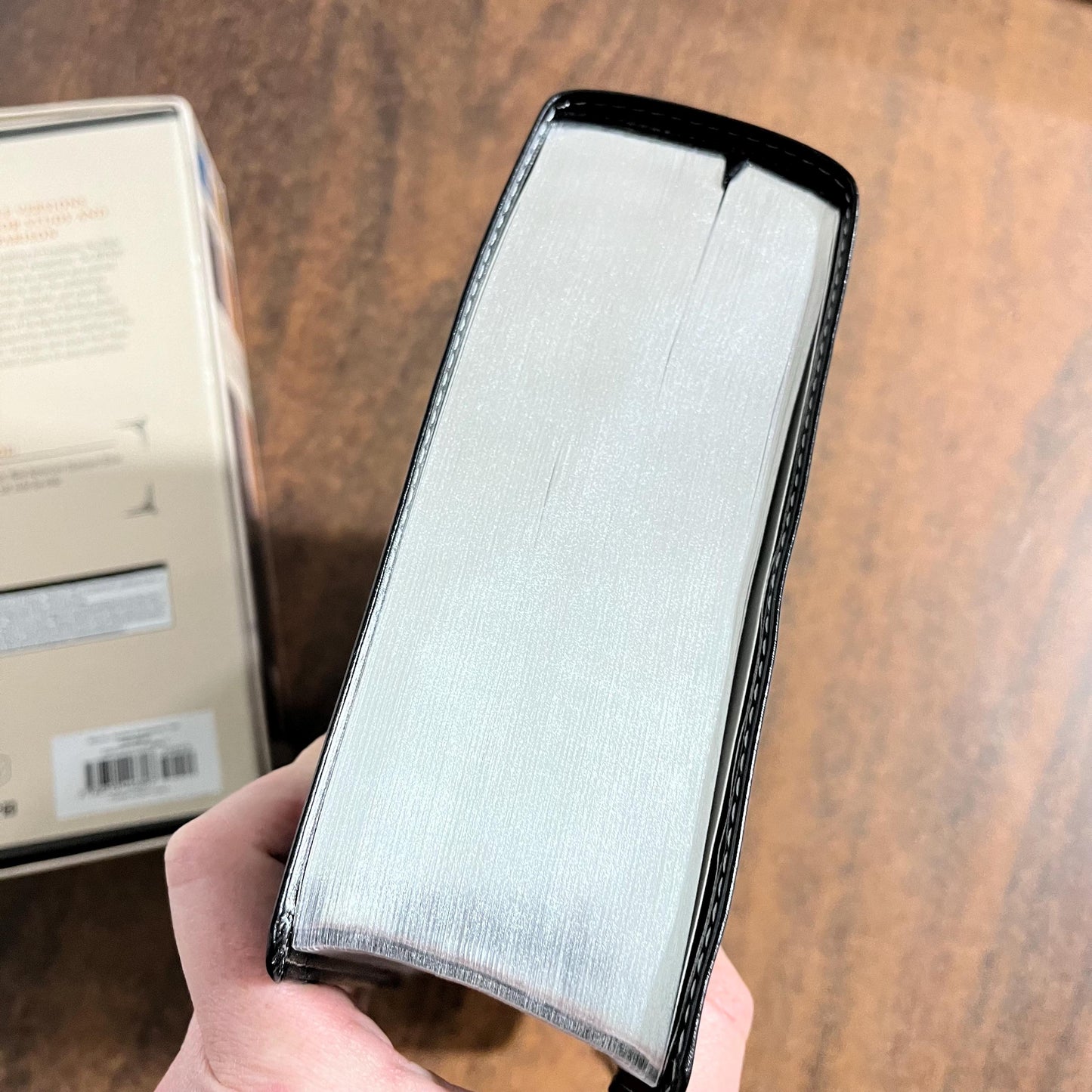 Personalized Parallel Bible - NIV / KJV / NASB 1995 / Amplified - Black LeatherSoft Cover, Custom Imprinted with name 9780310446897