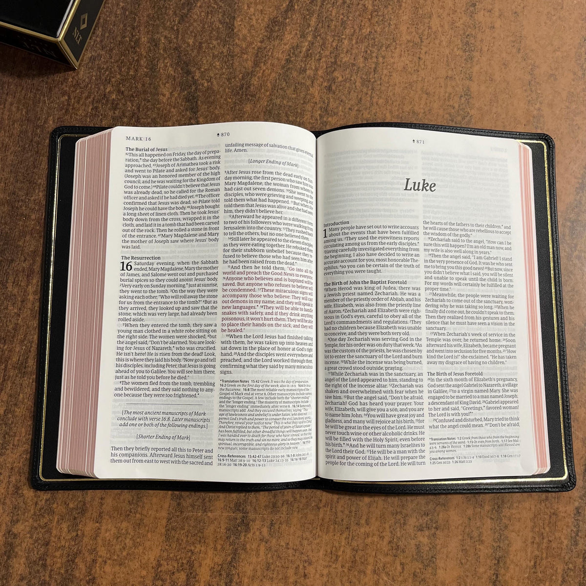 Personalized NLT Tyndale Select Large Print Thinline Reference Bible - Black Goatskin Genuine Leather - Custom, 9798400506543