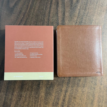 Personalized ESV Journaling Study Bible - English Saddle Trutone, 1 Chronicles 28:9 Deaign, Custom Imprinted with a name, 9798874902612
