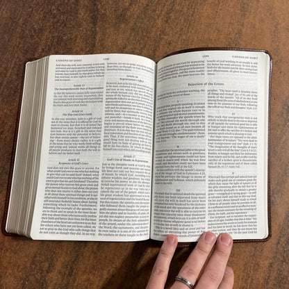 Personalized ESV Bible with Creeds and Confessions - Brown Trutone ** Custom Imprinted