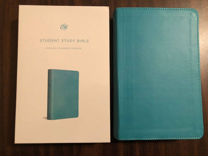 Personalized Bible, ESV Student Study Bible, Turquoise TruTone, ISBN 9781433556241