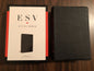 Personalized ESV Study Bible Personal Size - Black Genuine Leather  Custom Imprinted, ISBN 9781433524622