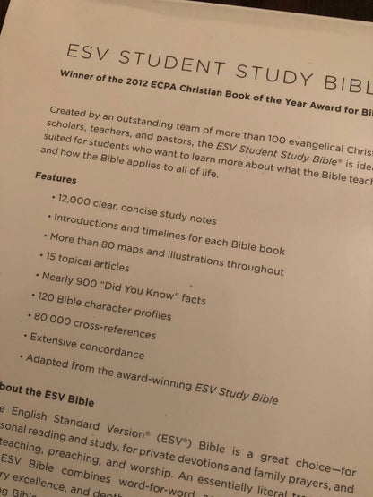 Personalized ESV Student Study Bible - Gray Trutone  Custom Imprinted, ISBN 9781433552724