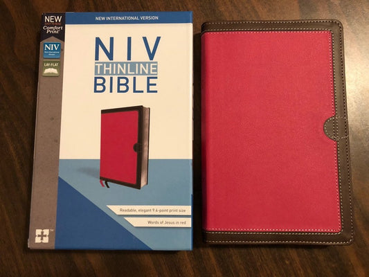 Personalized NIV Bible, Thinline Bible - Pink Duotone  Custom Imprinted