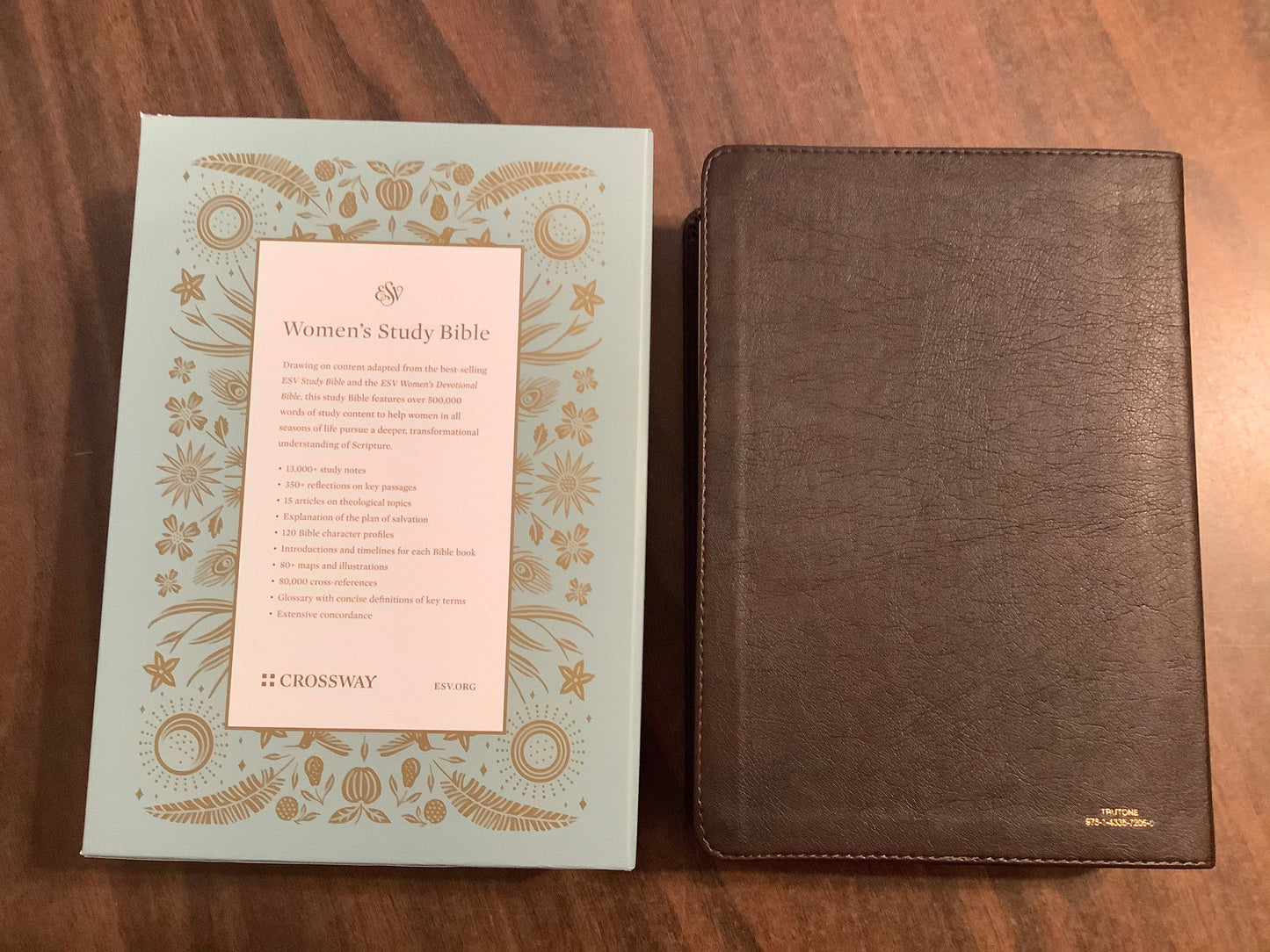 Personalized ESV Women's Study Bible - Deep Brown Trutone ** Custom Imprinted, ISBN 9781433572050