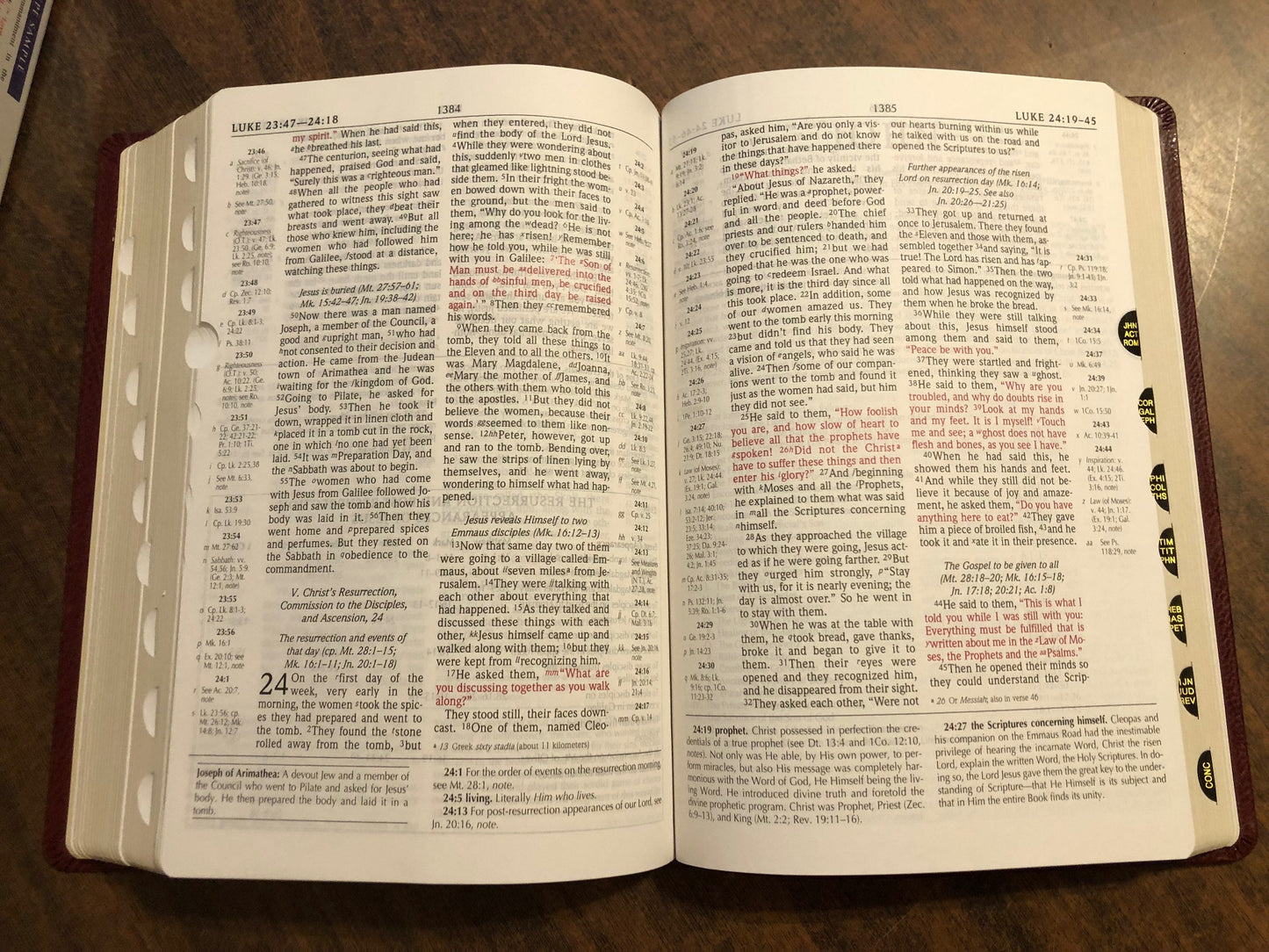 Personalized NIV 1984 Scofield Study Bible III Thumb Indexed - Burgundy Bonded Leather, Custom Imprinted, Name on bible, Out of Print