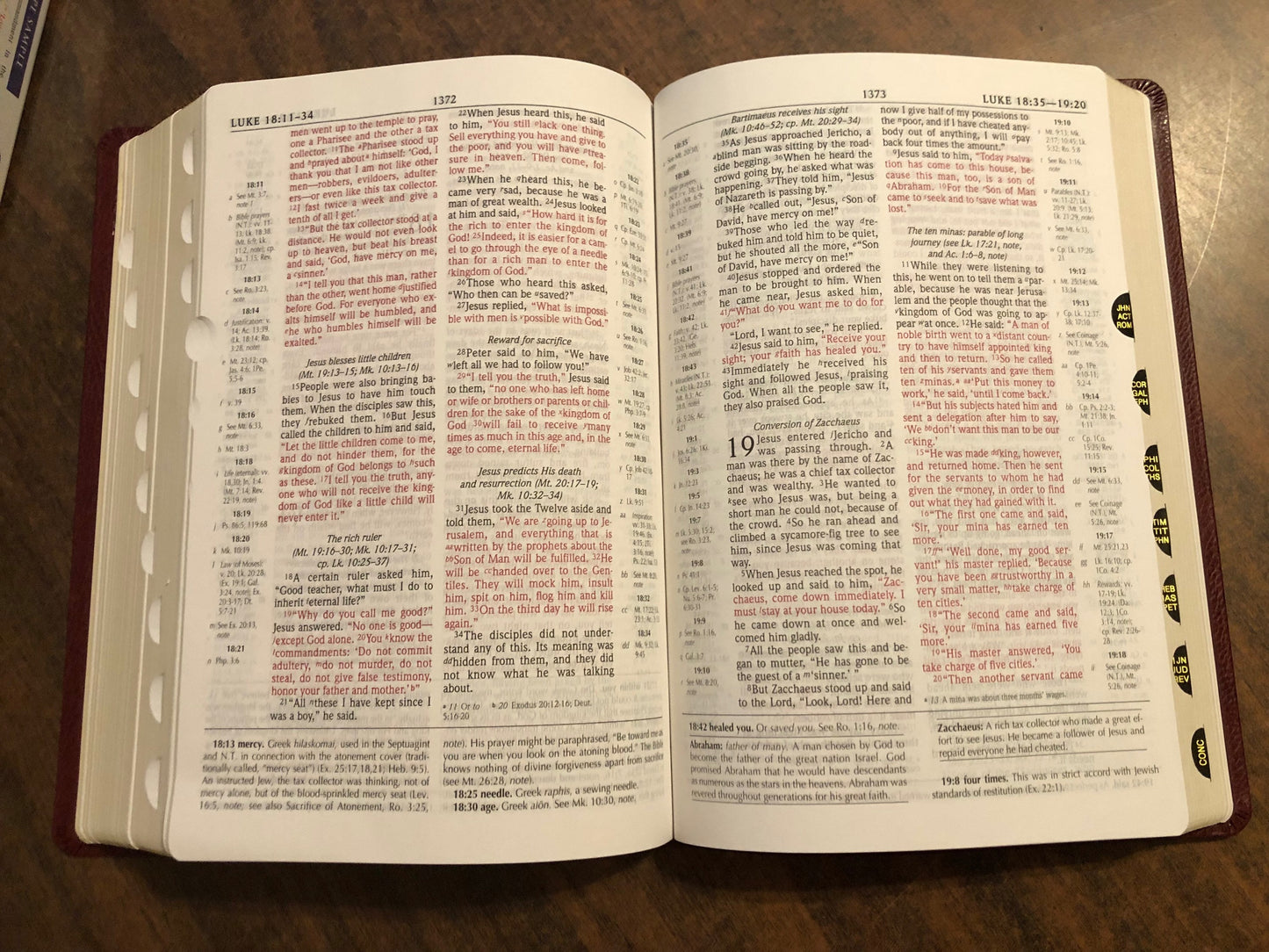 Personalized NIV 1984 Scofield Study Bible III Thumb Indexed - Burgundy Bonded Leather, Custom Imprinted, Name on bible, Out of Print