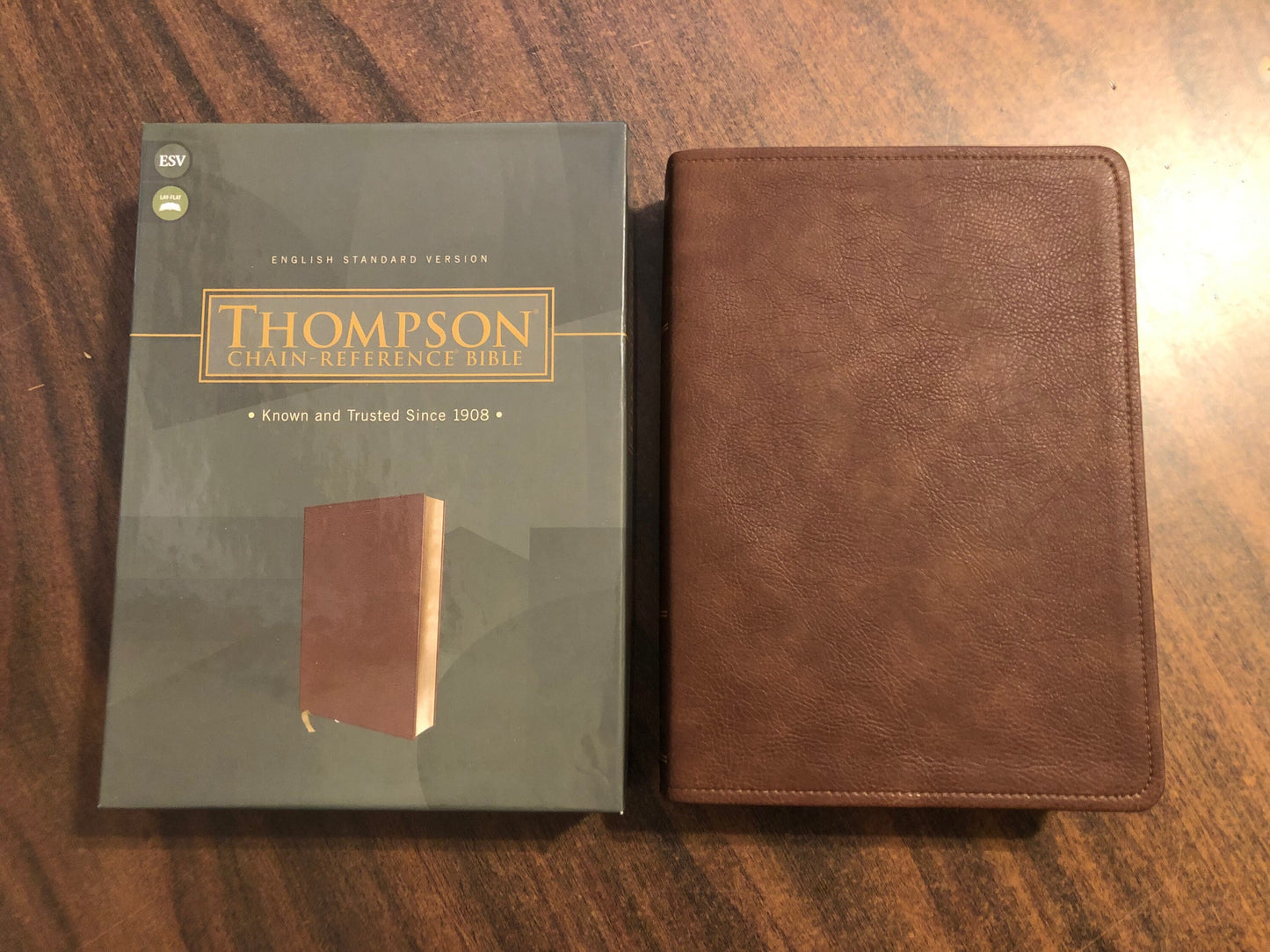 Personalized ESV Thompson Chain Reference Study Bible - Brown LeatherSoft