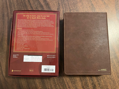 Personalized NKJV Thompson Chain Reference Study Bible - Brown LeatherSoft, Custom Imprinted, ISBN 9780310460008