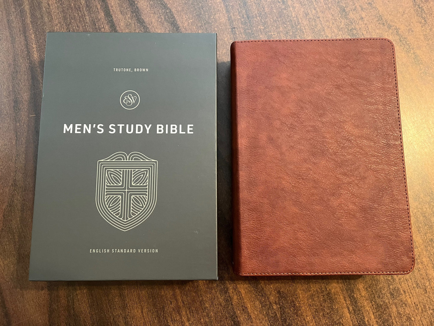 Personalized ESV Mens Study Bible - Brown TruTone,  Custom Imprinted, ISBN 9781433581632