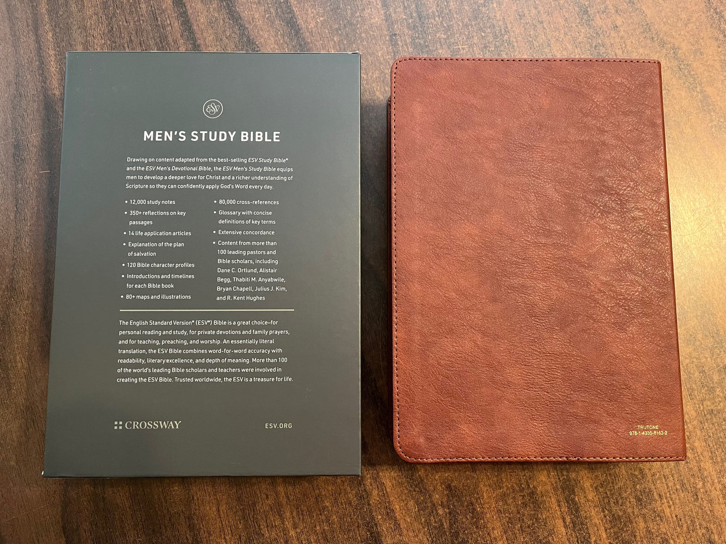 Personalized ESV Mens Study Bible - Brown TruTone,  Custom Imprinted, ISBN 9781433581632